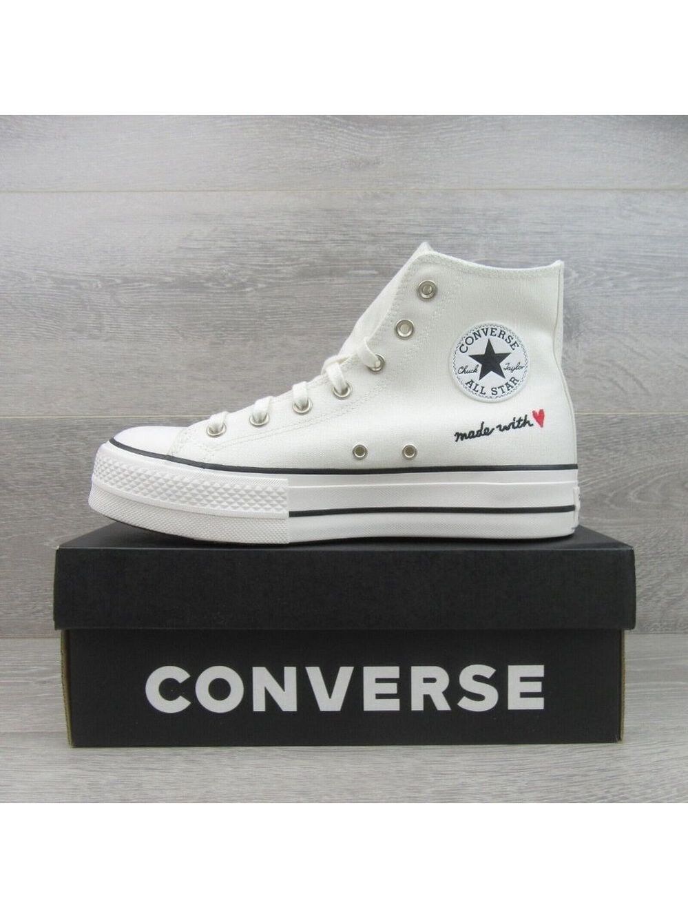 Converse Chuck Taylor All Star HI Lift Made with Love Women's Size 9.5 NEW - Picture 3 of 15